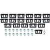 MA9871 1968-69 Plymouth Barracuda; Rear Window Molding Clip Set; Coupe, Hardtop; 18-Piece Set - image 1