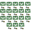 MA9871B Rear Window Molding Clip Set; 1968-69 Plymouth Barracuda; Coupe, Hardtop; 18-Piece Set - image 1