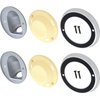 MA9907 1964-66 Chrysler, Dodge, Plymouth; Dome Lamp Assembly; Bezels, Lenses, Bases; 6 Piece Set - image 4