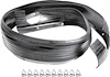 MB1249 1968-69 Coronet, Charger, Road Runner, Satellite; Hood To Radiator Support Seal; with Hardware - image 1