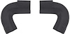 1968-70 Coronet 2 Piece Interior Rear Window Molding Lower Corner Set - image 1