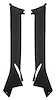 MB1850 Interior Pillar Post Moldings for 1968-1970 Dodge Charger, Coronet, Plymouth Delvedere, Road Runner, GTX, Satellite - image 1