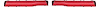 MB1856  Tail Lamp Lens Set with Horizontal Silver Accent Stripe 1969-70 Dodge Charger - image 1