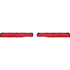 MB1857 Tail Lamp Lens Set 1970 Charger with Reflector; without Silver Accent; Pair - image 1