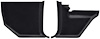 MB1968100 Kick Panels 1966-70 Mopar B-Body Black; Pair - image 1