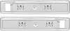 1964-70 MOPAR B-BODY FRONT ARM REST BASES - 16.25 - image 1