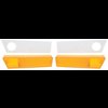 MB2103 1970 Charger, Coronet; Front Side Marker Lens and Gasket Set ; Amber; Pair - image 2
