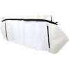 MB230601 1964-65 Coronet, Polara, Belvedere, Fury; Convertible Rear Window; Plastic Curtain; Pinpoint Vinyl; White - image 1