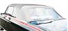 MB231101 1964-65 Ddoge, Plymouth C-Body; Convertible Rear Window; Plastic Curtain; Pinpoint Vinyl; White - image 1
