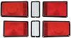 MB3580 Tail Lamp Lens Set 1971 Dodge Charger, Super Bee (Except R/T) - image 1