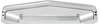 MB543 Console Rear Trim Plate 1966-68 Charger, Coronet, GTX, Road Runner; Chrome - image 1