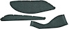 MB552508 1966-70 Mopar B-Body w/ Automatic Transmission Dark Green; Loop Console Carpet Set - image 1