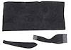 MB553501 1966-70 Mopar B-Body w/ Manual Transmission; Black; Loop Console Carpet Set - image 1