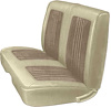 MB685633 Front Split Bench Seat Upholstery 1968 Belvedere/Coronet/Road Runner Fawn/Oyster Vinyl Deluxe - image 1