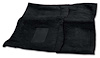 MB935501 Complete Molded Carpet Set 1966 Dodge Charger; Loop; Manual Trans; 21-Piece Set; Black - image 1