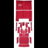 MB938502 Complete 20-Piece Red Loop Carpet Set 1966 Dodge Charger With Auto Trans - image 2