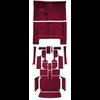 MB938513 Complete 20-Piece Maroon Loop Carpet Set 1966 Dodge Charger With Auto Trans - image 2