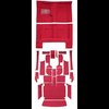 MB941502 Complete 20-Piece Red Loop Carpet Set 1967 Dodge Charger With 4-Speed - image 2