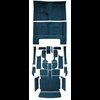 MB941507 Complete 20-Piece Dark Blue Loop Carpet Set 1967 Dodge Charger With 4-Speed - image 2
