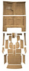 MB941512 Complete 20-Piece Dark Saddle Loop Carpet Set 1967 Dodge Charger With 4-Speed - image 1
