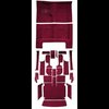 MB941513 Complete 20-Piece Maroon Loop Carpet Set 1967 Dodge Charger With 4-Speed - image 2