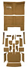 MB944511 Complete 20-Piece Light Saddle Loop Carpet Set 1967 Dodge Charger With Auto Trans - image 1