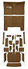 MB944512 Complete 20-Piece Dark Saddle Loop Carpet Set 1967 Dodge Charger With Auto Trans - image 1