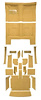 MB944520 Complete 20-Piece Gold Loop Carpet Set 1967 Dodge Charger With Auto Trans - image 1