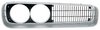 MB9910 Front Grille Assembly 1970 Dodge Coronet, Super Bee - Silver Finish w/Black Accents - Pair - image 2