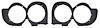 MB9915 Headlamp Shield Set 1971-72 Plymouth GTX, Road Runner, Satellite, Sebring Plus; 2 Door Hardtop; Pr - image 1