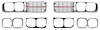 Front Grille Set 1973-1974 Dodge Charger SE - Chrome Finish - image 1