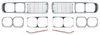 Front Grille Set 1973-1974 Dodge Charger SE - Chrome Finish - image 3