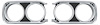MB9923 Headlamp Bezel Set 1968 Plymouth; Belvedere, Road Runner, Satellite, GTX - image 1