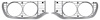 1971-72 Plymouth B-Body 2 Door Hardtop Headlamp Bezels Silver Pair - image 1