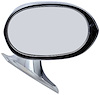 Manual Outer Door Mirror 1971-1974 Mopar B/E-Body, Right/Passenger Side - image 1