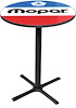 MD671107 Pub Table With Black Base 1972-84 Style Red White And Blue Mopar Logo - image 1