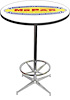 MD673101 Pub Table With Chrome Base And Foot Rest 1948-53 Style Mopar parts And Accessories Logo Pub Table With Chrome Base And  - image 1