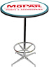 MD673105 Pub Table With Chrome Base And Foot Rest 1948-53 Style Mopar parts And Accessories Logo Pub Table With Chrome Base And  - image 1