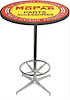 MD673106 Pub Table With Chrome Base And Foot Rest 1948-53 Orange/Yellow Mopar parts And Accessories Logo Pub Table With Chrome B - image 1