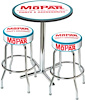 1954-58 Mopar Logo Table / Stool Set - Chrome Based Table W/O Foot Rest / 2 Chrome Stools - image 1