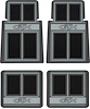 MD690401 1967-1971 Plymouth GTX; Carpet Floor Mat Set; with in.GTX in. Logo; Black; 4 Piece Set - image 1