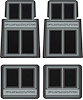 MD690601 1960-1976 Plymouth; Custom Carpeted Floor Mat Set; in.Plymouth in. Logo; Black; 4 Piece Set - image 1