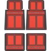 MD690602 1960-1976 Plymouth; Custom Carpeted Floor Mat Set; in.Plymouth in. Logo; Red; 4 Piece Set - image 2