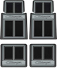 MD691101 1966-1978 Dodge Charger; Rubber Floor Mat Set; Black ; 4 Piece Set - image 1