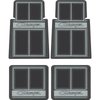 MD691101 1966-1978 Dodge Charger; Rubber Floor Mat Set; Black ; 4 Piece Set - image 2