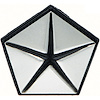 MD7086 Pentastar Fender Emblem 1967-1972 Mopar A/B/C/E-Body - Silver - image 1