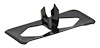 MD8050 1966-71 Dodge, Plymouth; Hood Insulation Clip; Black Metal 1-3/4 in. x 1/2 in. - image 1