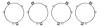 MD9503 Headlamp Retaining Ring 1970-72 Dodge/Plymouth; For B-Body/C-Body; 5-3/4" With 5-Tabs; Set of Four - image 1