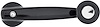 1968-74 Mopar A / B / E-Body Window Crank Handle Black - image 1