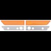 ME1513 Front Side Marker Lens and Gasket Set for 1970-71 Challenger - image 2